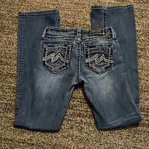 Girls size 12 Miss Me Jeans with a 27 1/2” inseam
